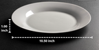 White Porcelain Dinner Plate