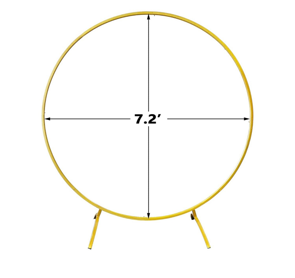 7’ Gold Circle Arch